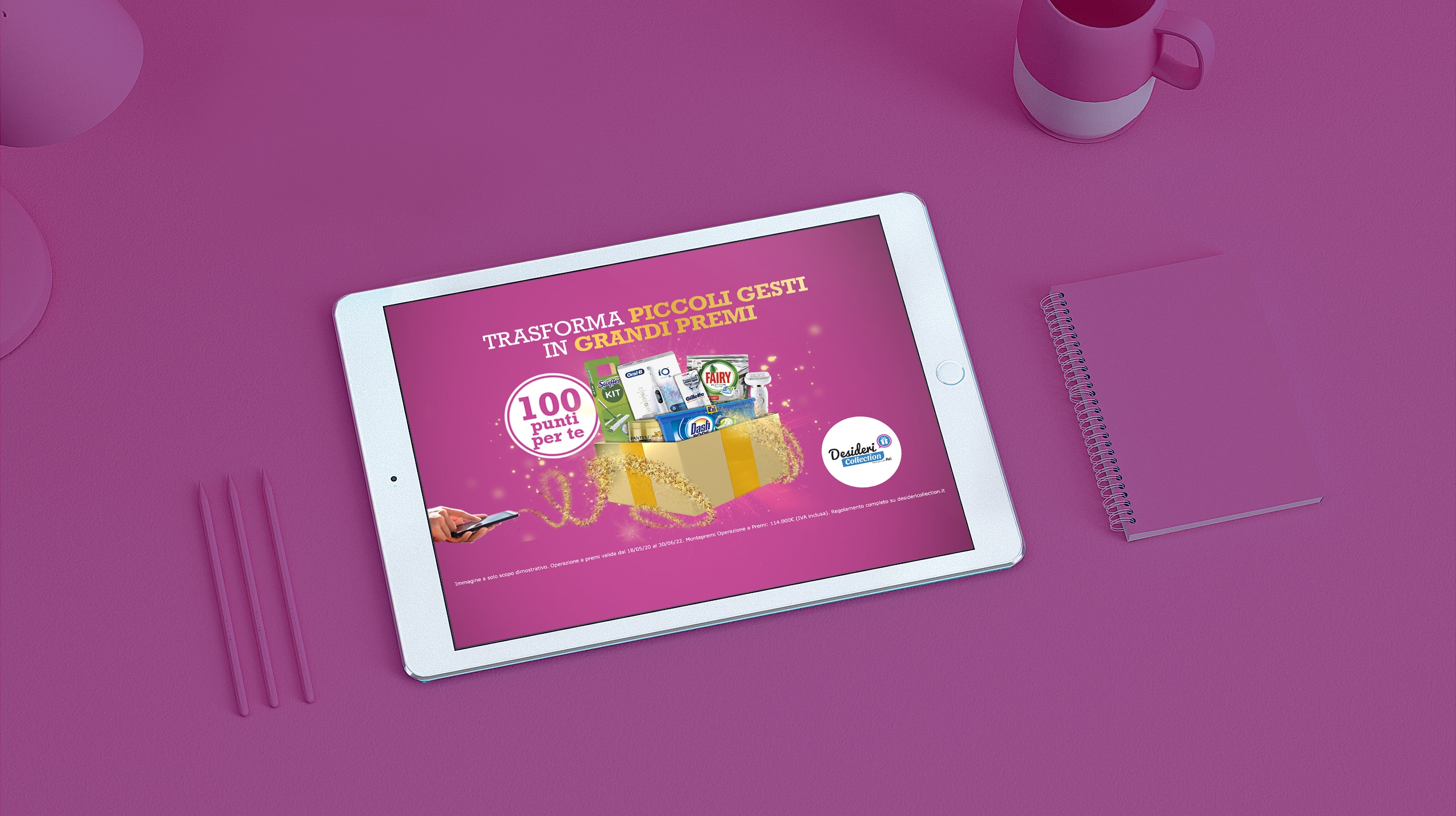 Desideri Mockup Ipad